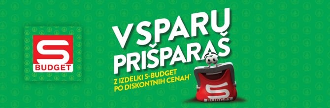 V SPARU PRIŠPARAŠ z izdelki S-BUDGET po diskontnih cenah