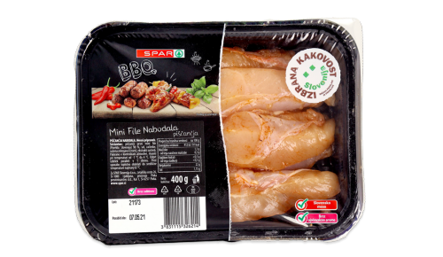 SPAR BBQ piščančji mini file