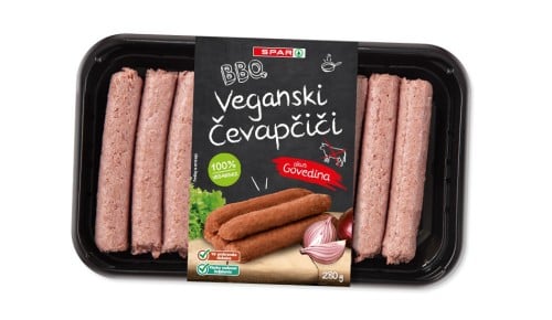 SPAR BBQ veganski čevapčiči, okus govedina