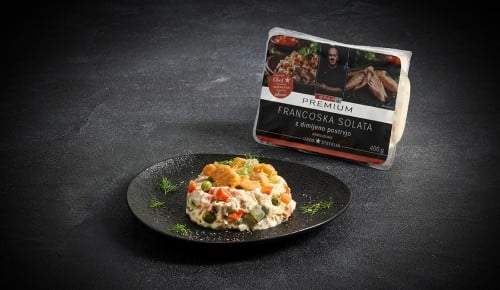SPAR Premium Francoska solata z dimljeno postrvjo, Ekskluzivno Uroš Štefelin, 400 g