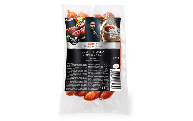 SPAR PREMIUM BBQ KLOBASA Z OMAKO ZA ŽAR po receptu Michelinovega chefa Gregorja Vračka