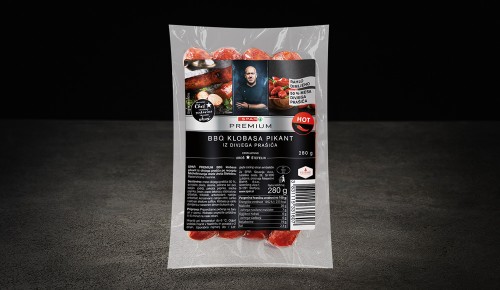 SPAR PREMIUM BBQ klobasa pikant iz divjega prašiča