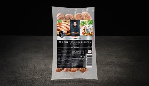 SPAR PREMIUM BBQ mediteranska klobasa s pinjolami