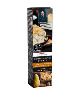 SPAR PREMIUM domači skutni štruklji z lešniki in suhimi hruškami