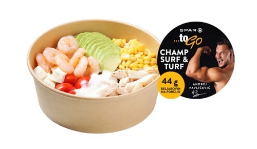 SPAR To Go champ surf&turf solata Andreja Pavličevića, 560 g