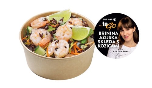 SPAR To Go Brinina azijska skleda s kozicami
