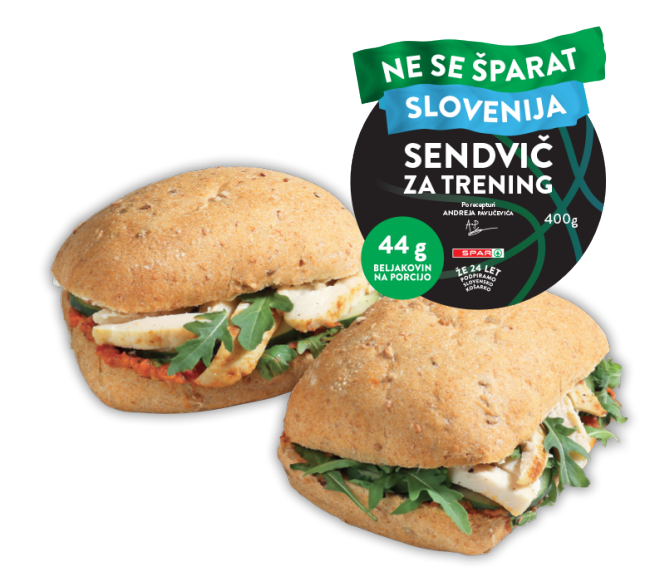 Potrebujete energijo za delo ali trening? V SPAR Hitroteki vas čaka nov sendvič, ki je prava energijska bomba