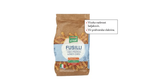 SPAR VITAL TESTENINE FUSILLI Z MOKO IZ BOBA