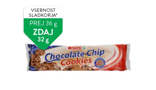 SPAR keksi s koščki čokolade
