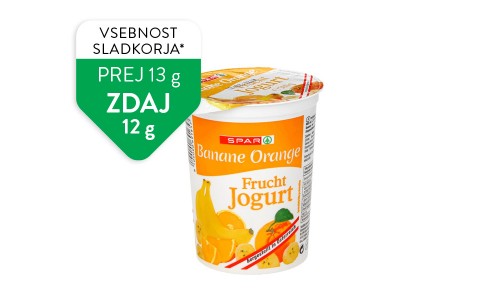 SPAR sadni jogurt, banana-pomaranča