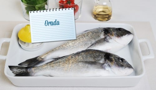 Sparova ribarnica, sveže ribe in morski sadeži, Orada