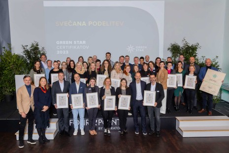 Podelitev certifikata Green Star