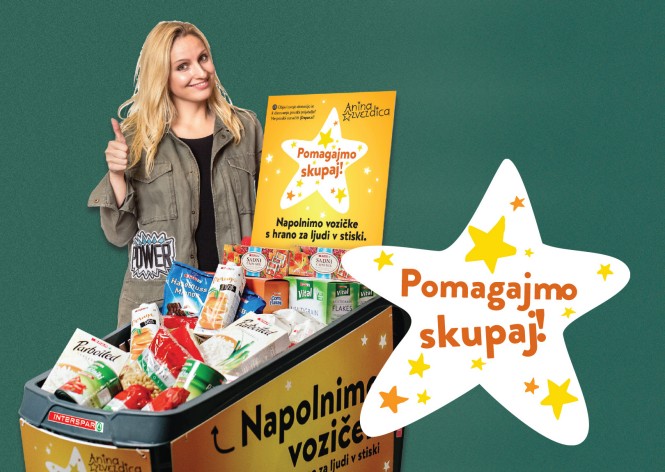 Ana Lukner Roljić s SPAR vozičkom hrane