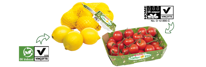 Izdelki SPAR Natur*pur so pakirani v okolju prijazni in biološko razgradljivi embalaži.