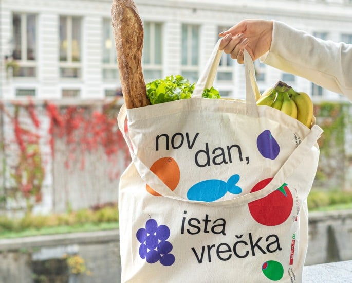 DOBRA VREČKA LEPO MESTO NAJDE, bombažna vrečka