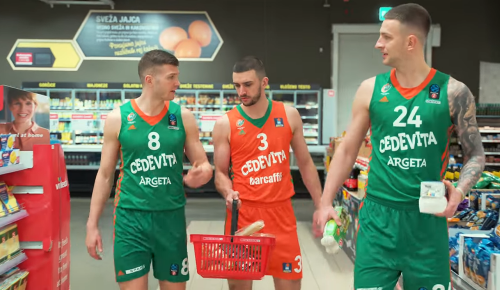 Minuta odmora s košarkarji Cedevite Olimpije, video