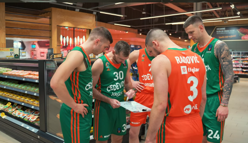 Minuta odmora s košarkarji Cedevite Olimpije, video