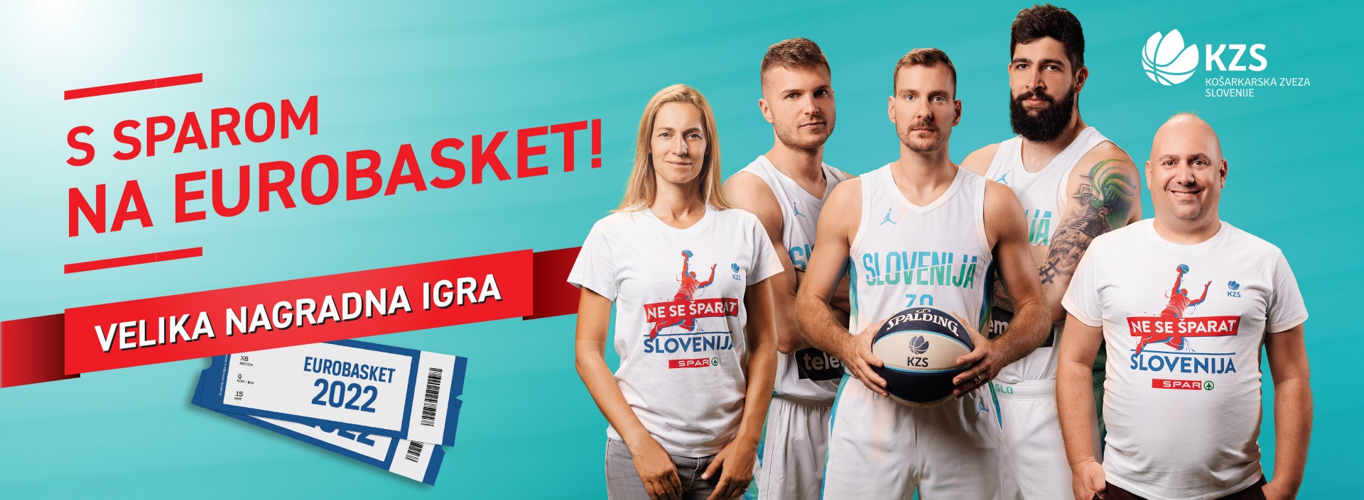 S SPAROM NA EUROPASKET 24 navijačev peljemo na Evropsko prvenstvo v košarki!