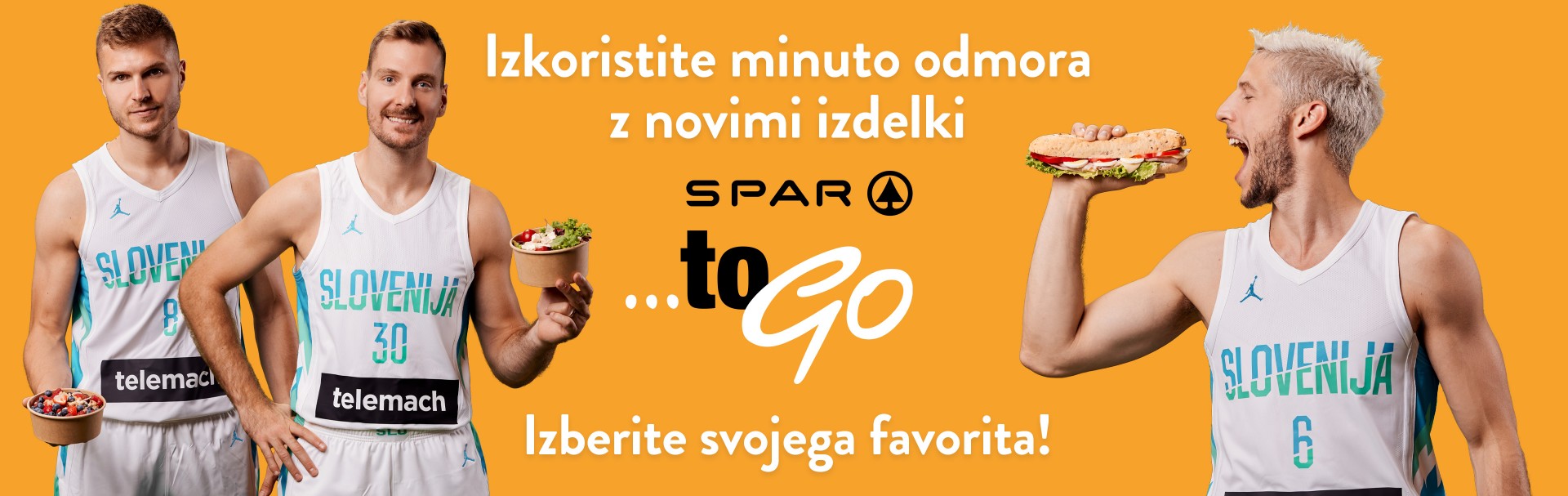 Izkoristite minuto odmora z novimi izdelki SPAR TO GO! Sparova peterka izdelkov SPAR TO GO