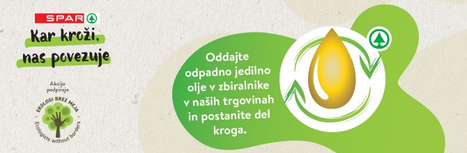 Kar kroži, nas povezuje- zbiralniki za odpadno jedilno olje