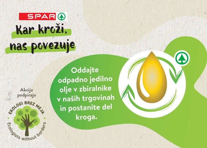 Kar kroži, nas povezuje- zbiralniki za odpadno jedilno olje