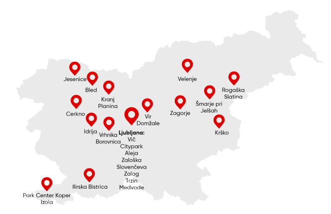 Zbiralniki odpadnega olja po Sloveniji